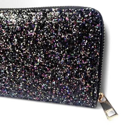 1 Left! Beautiful Black Sparkly Wallet - Picture 5 of 8